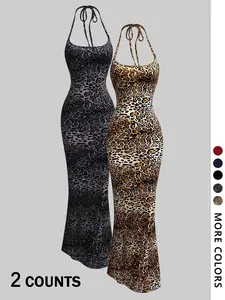 Women’s Backless Slim-Fit Sleepwear Lounge Dress, Highly Stretchy, Soft, Comfortable Design, Multiple Styles Available, Ideal for Relaxing Nights