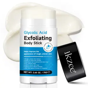 ikzee GLYCOLIC ACID EXFOLIATING BODY STICK,Daily skin care, body exfoliation, multi-effect in one product, precisely addressing various skin problems, suitable for all skin types, smooth skin, even for sensitive skin.