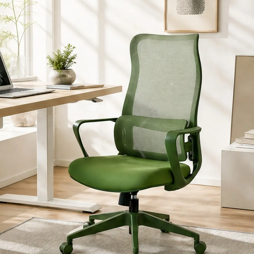 ARCH Ergonomic Mesh Office Chair High Back with Adjustable Lumbar Support, 350LBS Capacity Computer Desk Chair, Integrated Molded Foam Seat Cushion, Nylon Base, Multiple Color Options for Home Office, Blue/Green/Purple/Red Color Options