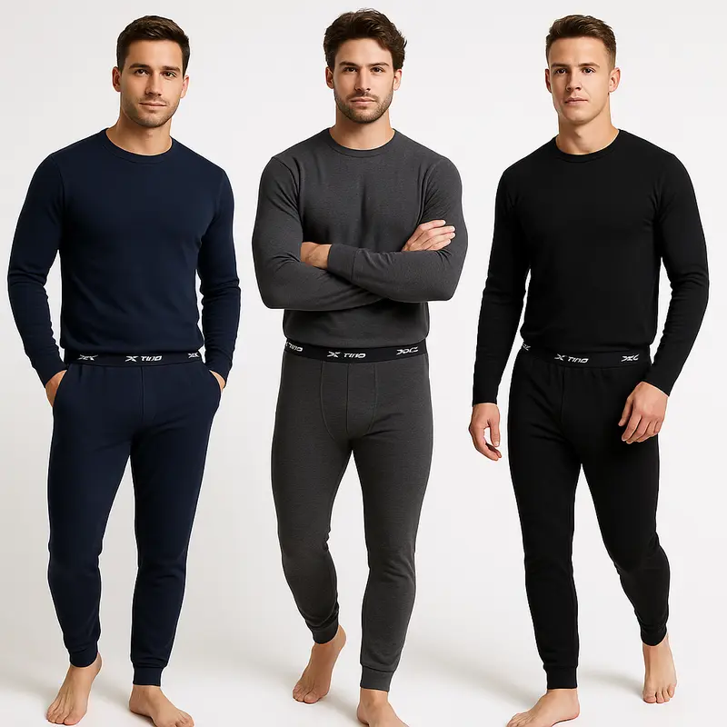 Mens 2 Piece Polar Fleece Thermal Underwear Set (Sizes S-2XL)