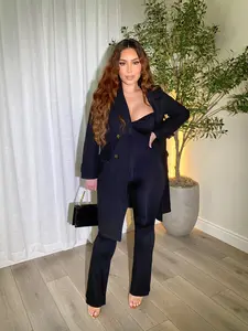 Elevated Black Long Coat