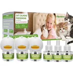 9-Pack Cat Calming Diffuser Kit 3 Diffusers + 6 Refills (48mL) 180-Day Supply for Multi-Cat Stress, Aggression & Anxiety Relief Safe