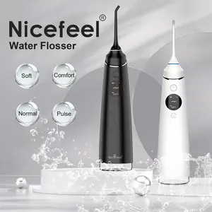 Powerful Cordless Nicefeel Water Flosser – LCD Display, 4 Cleaning Modes, 280ML Tank | Deep Clean Anywhere – Home, Travel, Office!-FC2660