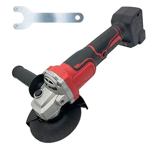 5-Inch Cordless Angle Grinder, Brushless 3-Speed Power Grinder for DIY Home Projects, Portable Bare Tool with Side Handle & Guard, Fits Select Red 18V Slide Battery Packs