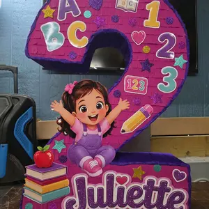 Learning theme number piñatas 22 inches