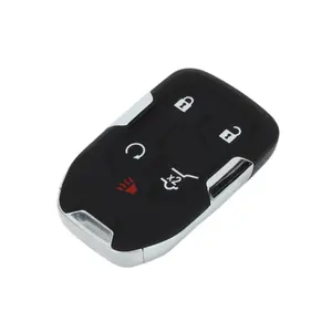 Key Shell Case Keyless Entry Remote Key Fob Replacement Case for Chevrolet Silverado 1500 2019-2022 for GMC Sierra 1500 19-22 5 Buttons HYQ1EA/HYQ1ES