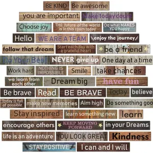 42 Pcs Growth Mindset Inspirational Posters Banners Motivational Posters for Classroom Bulletin Board Decor Home Classroom Motivational Gallery Teacher Door Signs Farmhouse Style