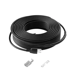 fathersdaygift VEVOR Self-Regulating Pipe Heating Cable, 120FT 5W/FT Heat Tape for Pipes, Roof Snow Melting De-icing, Gutter and Pipe Freeze Protection