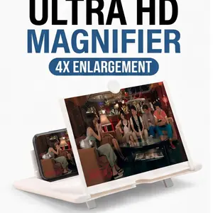 10 Inch Large Screen Projector Phone Stand, Pull-Out Lazy Man Phone Holder, Movie Watching Device, Desktop Screen Magnifier, Universal Phone Holders