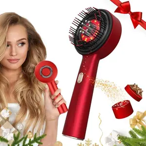 Portable Electric Scalp Massager Comb with Lid, Supports Three Modes, Hair and Scalp Care, Relief, Therapy and Relaxation, Ideal for Home and Travel, Perfect Gift