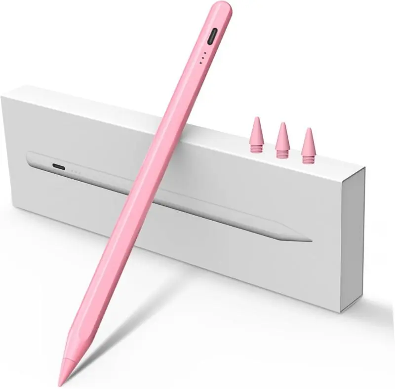 tiktokshopsummersale Stylus Pen for iPad (2018–2026), 15-Minute Fast Charging for Apple Pencil, Palm Rejection, Compatible with iPad A16 (11th/10th/9th/8th/7th/6th Gen), iPad Pro (M5/M4/12.9-inch/11-inch), iPad mini (7th/6th/5th Gen)