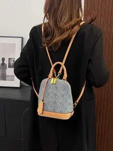 Cross-Border Shell Bag Women's Backpack, Elegant All-Over Print Shoulder Bag, Trendy Crossbody Bag for All Seasons, 2026 New Arrival