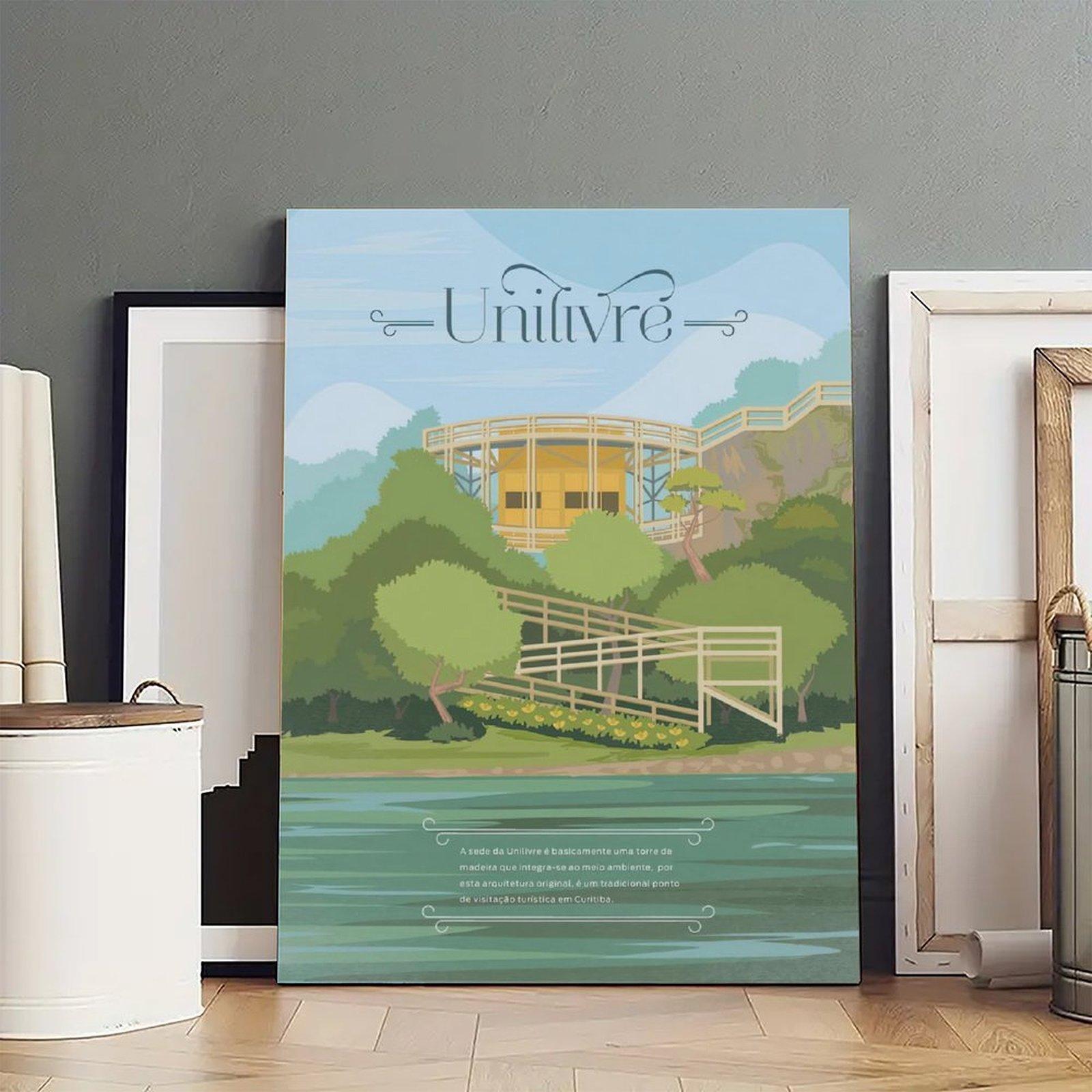 UNILIVRE Illustration Poster Decorative Painting Canvas Wall Art Picture Print Modern Family Bedroom Decor