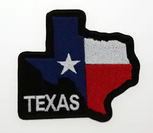 Texas State Flag embroidered Biker patch