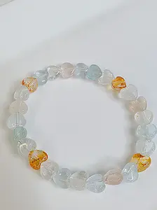 High Quality Multi-Colored Topaz Womens Natural Crystal Bracelet
