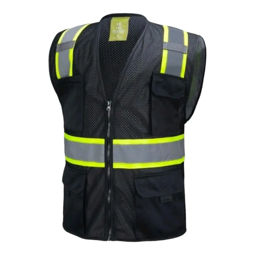 Black safety vest Black safety vest