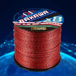 Bakawa X8 Braided Fishing Line 300m, Strong Fishing Line, Durable Pe Material, No Stretch, No Memory, Freshwater Saltwater Fishing Gear, Japanese Style, Carp Fishing Accessories