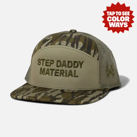 Step Daddy Material Premium Snapback Hat