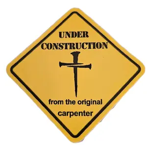 "Under Construction" Faith Decal – Premium Vinyl Vehicle Sticker