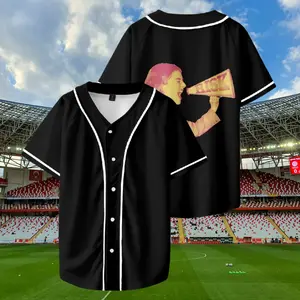 Gracie Abrams Merch Baseball Jersey Shirt V-Neck Women Men Short Sleeve Streetwear Clothes, Black 3D Print Summer Hip Hop Short Sleeved, Hip Hop Short Sleeve Baseball Jersey, 3D printed baseball uniform Harajuku street, gift for him, Gracie Abrams