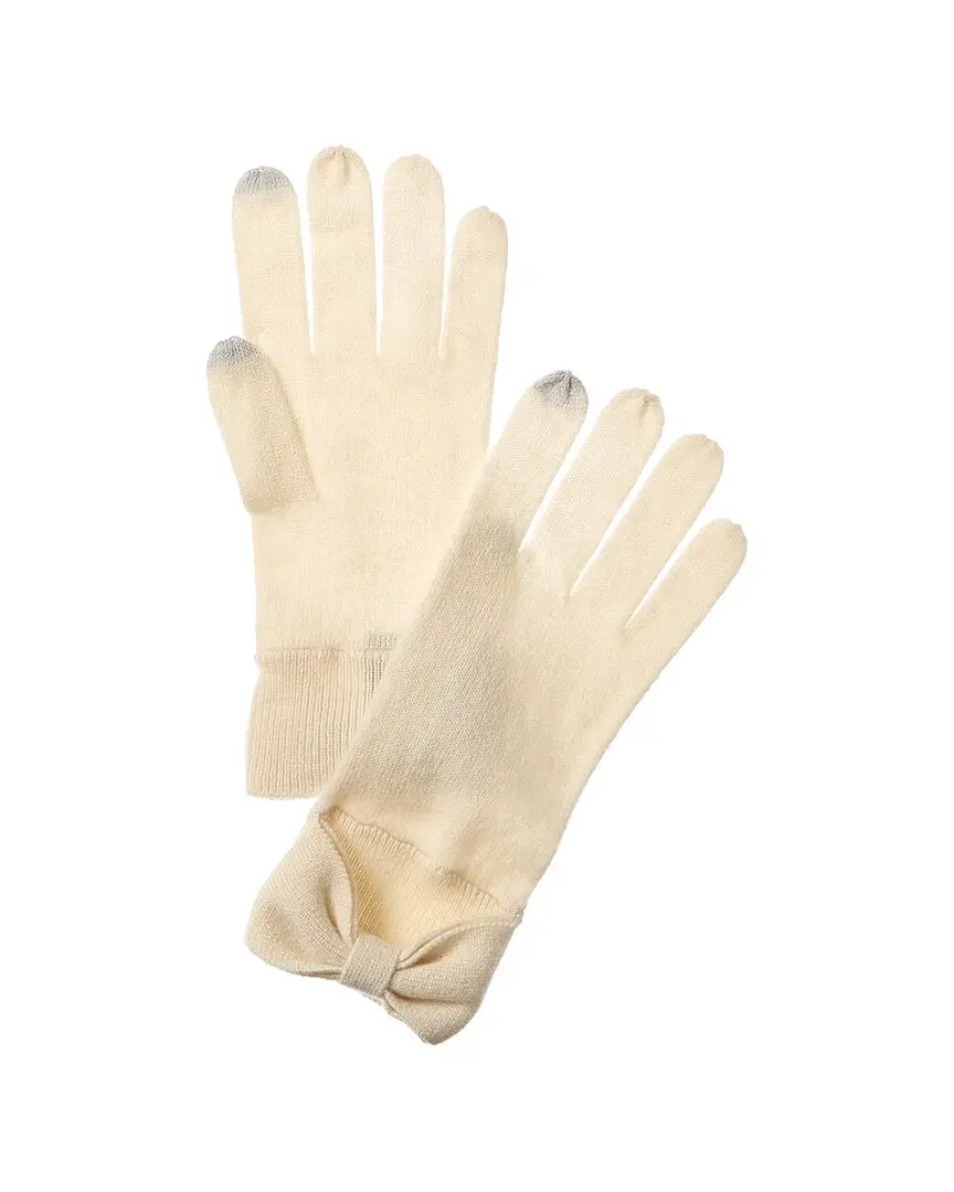 Forte Cashmere Bow Cashmere Gloves