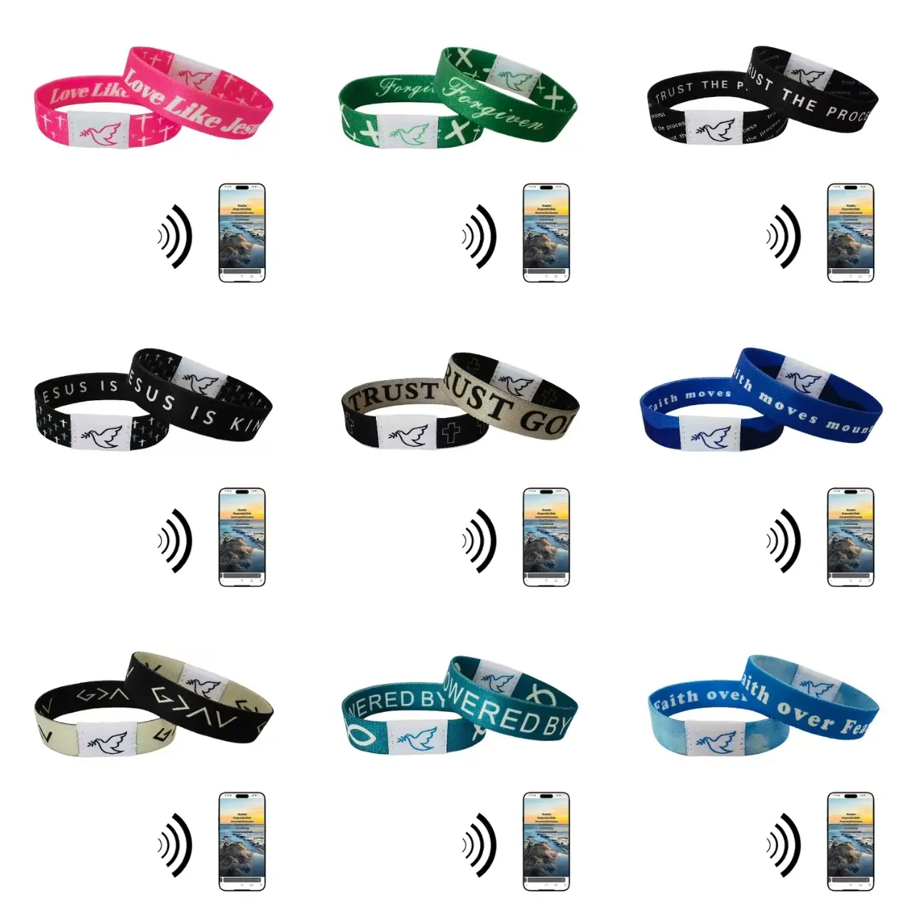 Daily Bible Verse Bracelet   Christian Devotional Bible Verse Bracelet Jesus Bracelet Religious Jewelry