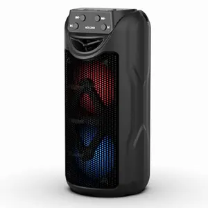 Portable Wireless Speaker, Multifunctional Portable Speaker, USB Rechargeable Outdoor Wireless Speaker with RGB Light, USB & TF Card Support Speaker, Stereo Sound Speaker for Camping & Family Gatherings, Audio