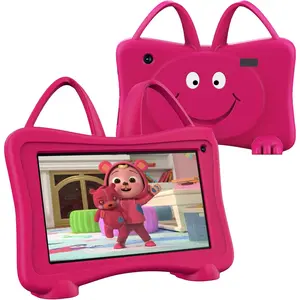 7 Toddler Learning Tablet with WiFi, YouTube, Dual Camera, Touch Screen, Parental Control, Child Tablets for Boys Girls (Rose)