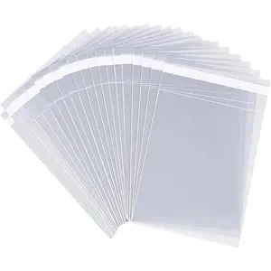 100 Pcs Clear Resealable Cellophane Bags,6 X 6 Inches Cookie Bags for Packaging Gift Wrapping,Dessert,Bakery, Chocolate,Party Favo, Holiday Packaging