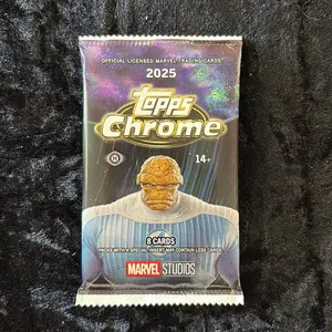 One Pack of 2025 Marvel Studios Topps Chrome Non-Sport Trading Cards