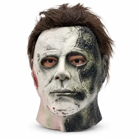 Michael Myers Mask & Scary Skull Mask, Scary Nun Mask,Halloween Horror Masquerade Men's & Women's Cosplay Party Mask, Bloody Michael Myers & Scary Skull Adult Costume Scary Cosplay The terrifying atmosphere is at its peak，halloween,haunted ,ghost.