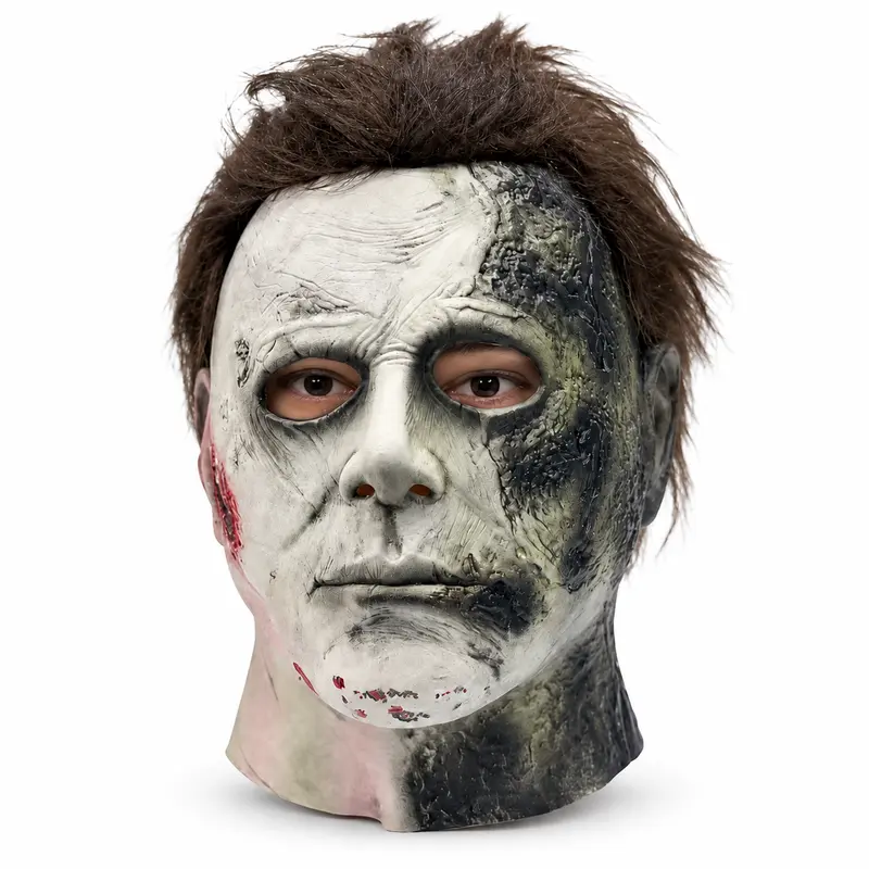 Michael Myers Mask & Scary Skull Mask, Scary Nun Mask,Halloween Horror Masquerade Men's & Women's Cosplay Party Mask, Bloody Michael Myers & Scary Skull Adult Costume Scary Cosplay The terrifying atmosphere is at its peak,halloween,haunted ,ghost.