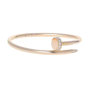 Pre-owned Cartier Juste Un Clou Bangle Bracelet Size 17