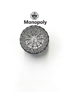 Handmade Silver Peacock Tail Jianzhan Tea Cup, Embossed Glass Gongfu Tea Master Cup, Chinese Auspicious Tea Ware YSXQ0001