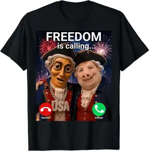 Celebrate Americas 250th Independence Day! John Pork Fourth of July Tung Tung Tung Sahur T-Shirt