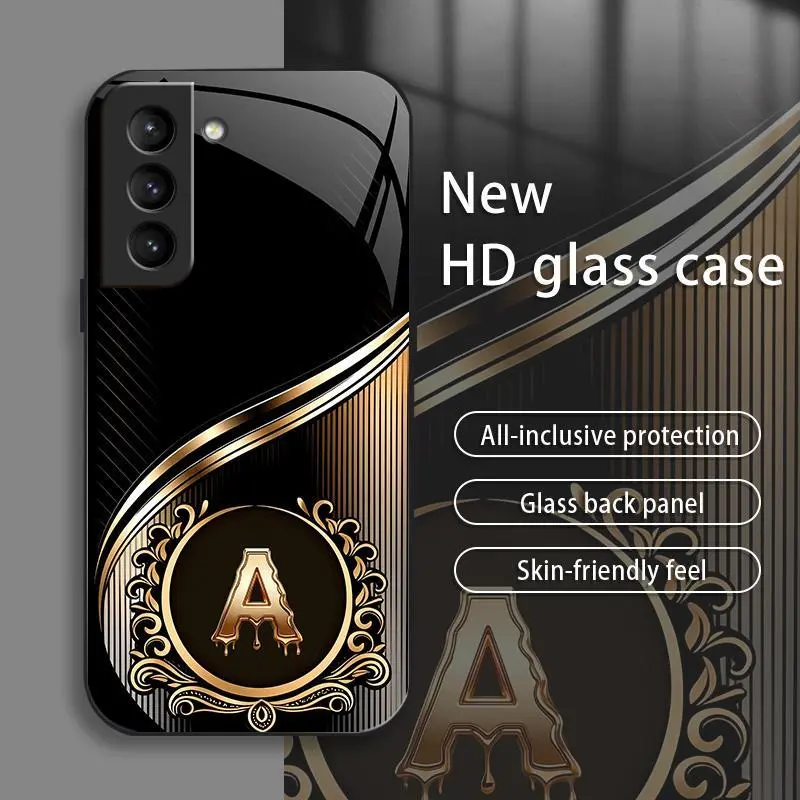 Suitable for [Galaxy S21 5g] Brand New Personalized Acrylic Phone Case with Custom Letters — Ultra-Slim, Drop-Resistant, Scratch-Proof — Light Luxury Business Style — Premium Acrylic Material — Trendy & Stylish 996