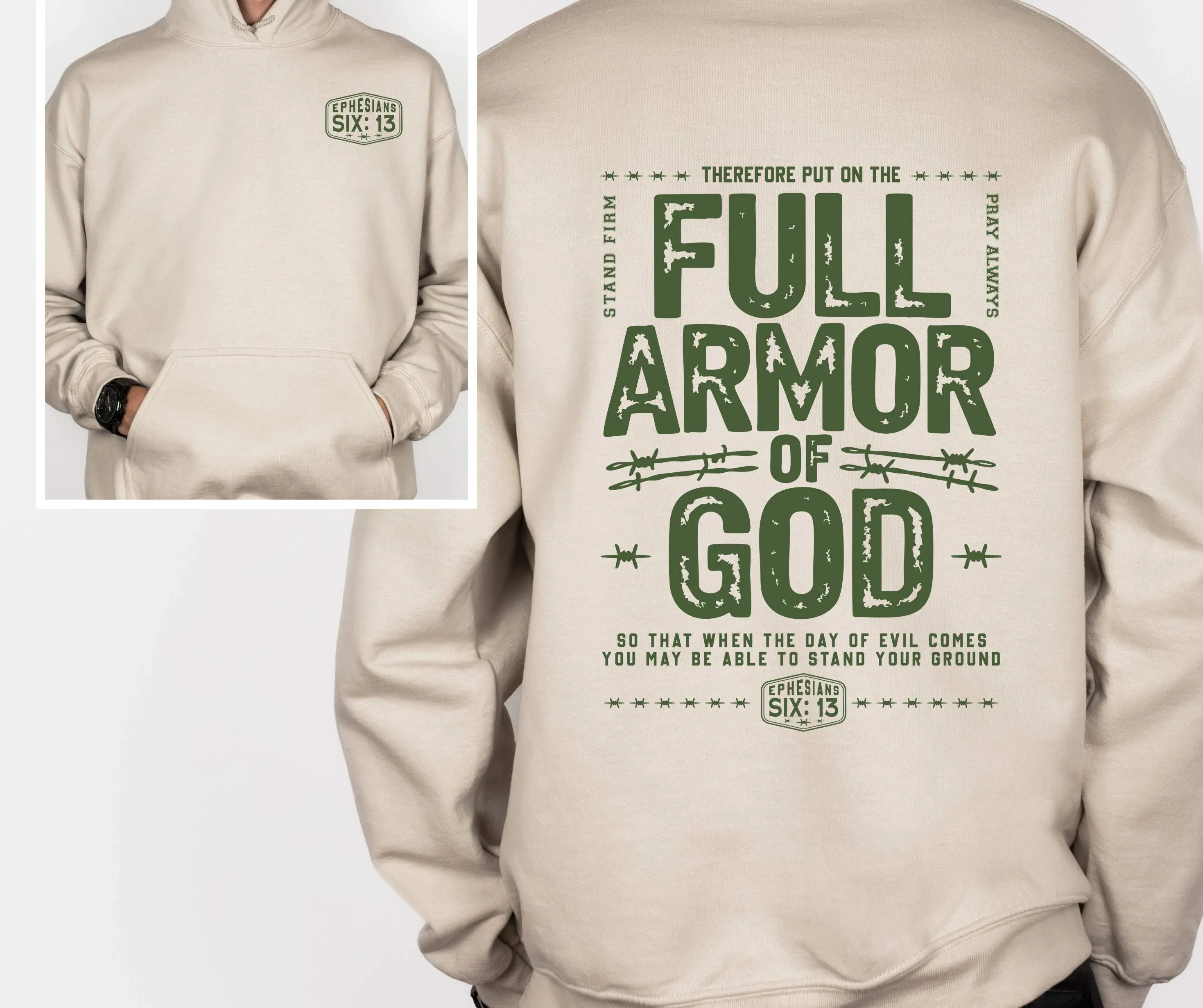 Unisex Sand Full amor of God Hoodie