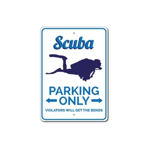 Scuba Parking Sign
