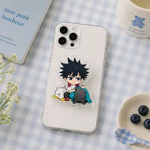 Fushiguro Megumi Picnic Acrylic Magnetic Phone Grip, Aesthetic Japan Anime Jujutsu Magsafe Phone Holder, Durable Pop Socket Phone Accessories