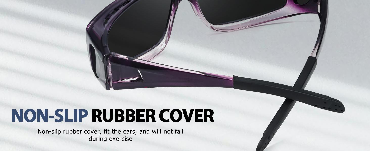 Over Glasses Sunglasses Wrap Around Polarized Sunglasses for Men Women Fit Over Prescription Glasses with UV Protection