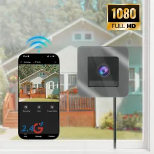 Window Security Camera,2.4GHz WiFi Indoor Security Cameras  for Home Security,24/7 Surveillance Camera,IR Night Vision,Motion Detection,IP Camera,Camera Systmes,Easy&Quick Install