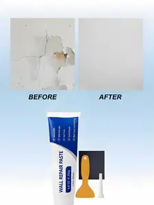 250g Drywall Patch Repair Kit, Quick-Drying Wall Mending Paste, Multi-Functional Crack Repair Adhesive, Heavy Duty Concrete Wall Filler, Waterproof Self-Adhesive Wall Repair Compound Spackle White