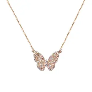 Butterfly Pendant Necklace for Women