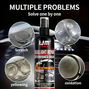Professional Car Headlight Restoration Kit, Remove Yellowing Oxidation, Restore Faded Lights, Polishing & Grinding, Shine Recovery