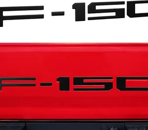 Tailgate Insert Letters – Compatible with F150 2021, 2022, 2023, 2024, 2025,2026 Gloss Black | Strong 3M Adhesive | Durable ABS | Easy Install