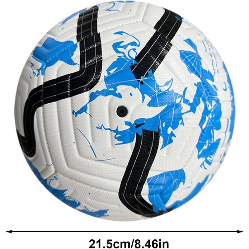 Soccer Ball Size 5 |   Youth Kids Soccer Ball |   Seamless Stitching Soccer Ball |   Soft Touch Eva Foam Lining Club Soccer Ball |   Lightweight Versatile Practice Ball for Club Training Outdoor Sport