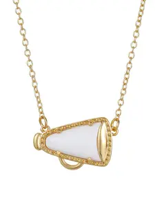 New Cheer Up Horn Pendant Necklace, Cheerleading Support Gift Necklace, Unique Accessory for Fans, Perfect Present for Cheerleaders, Exquisite Jewelry Gift