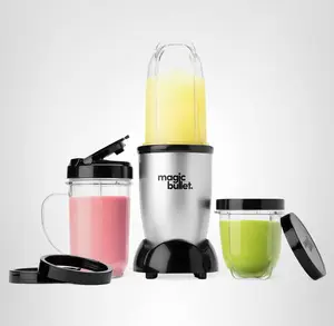 Magic Bullet Blender, Small, Silver, 11 Piece Set