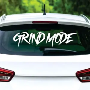 Grind Mode Car Decal Truck Bumper Sticker Window Windshield Banner JDM Vinyl Men