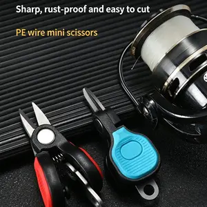 Fishing Special Small Scissors, Portable Line Cutter for Carbon Line PE Line Nylon Line, Mini Lure Fishing Scissors for Cutting Lead Sinker
